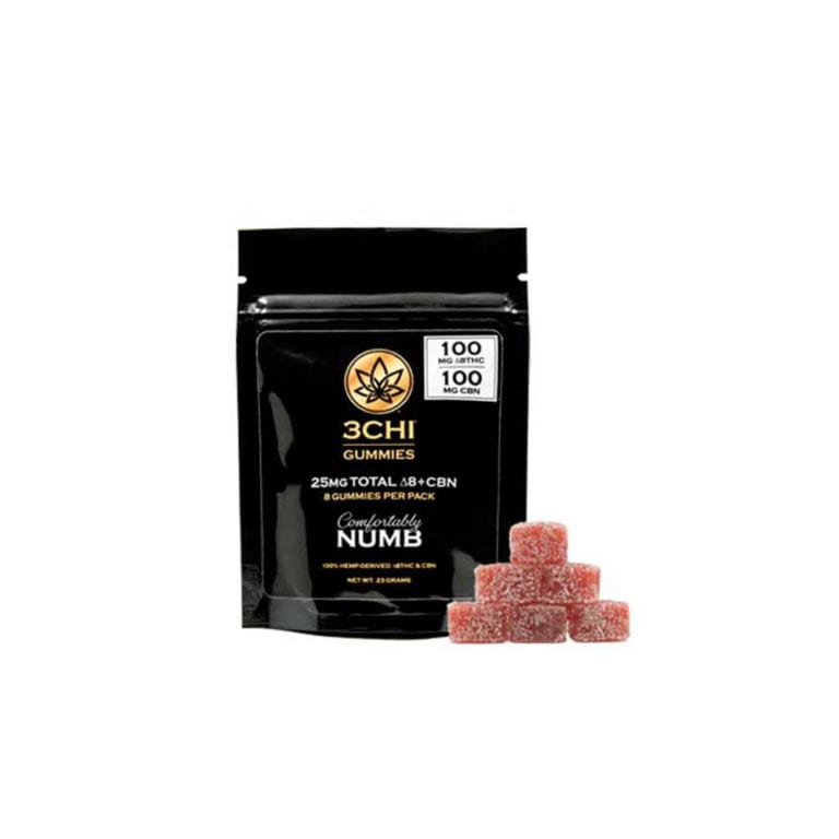 3Chi Delta 8 THC +CBN Comfortably Numb Gummies - 25mg – Direct Delta 8 Shop