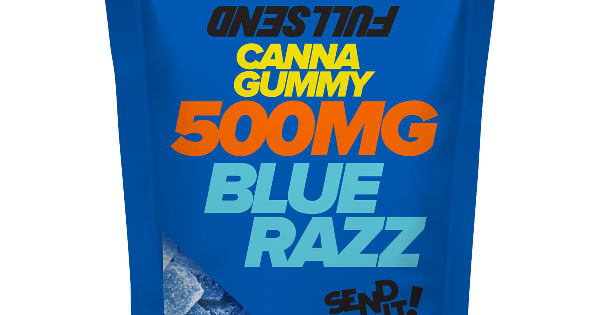 FullSend Delta 8 THC Gummies - Blue Razz 500mg - Direct Delta 8 Shop