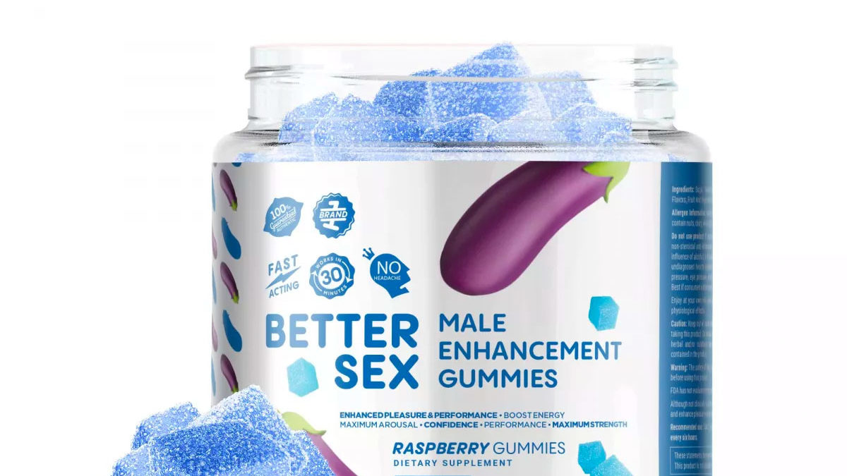 Better Sex Male Enhancement Gummies - Raspberry 20 Count - Direct Delta 8  Shop