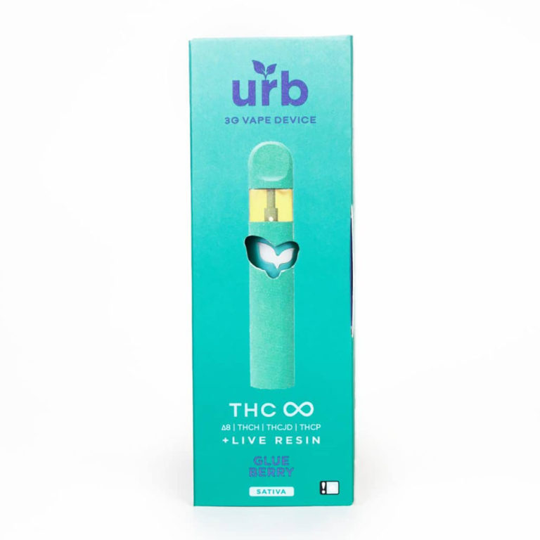 URB THC Infinity Disposable - Glueberry 3ml - Direct Delta 8 Shop