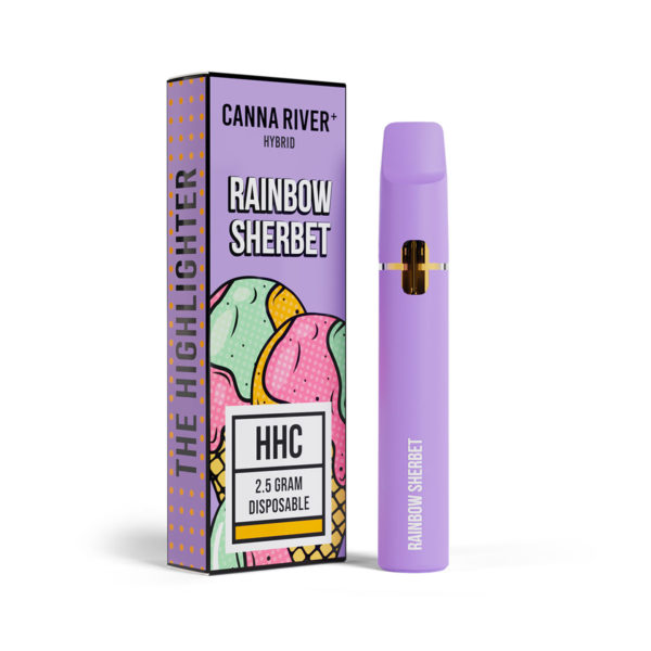 Canna River Highlighter HHC Disposable - Rainbow Sherbet 2.5G