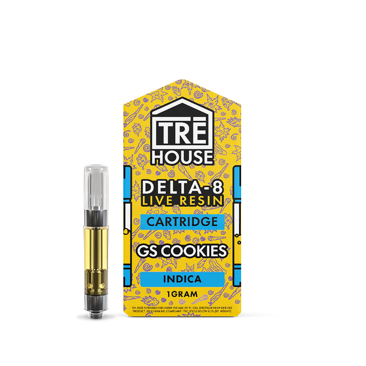 TRĒ House Live Resin Vape Cartridge - GSC 1G – Direct Delta 8 Shop