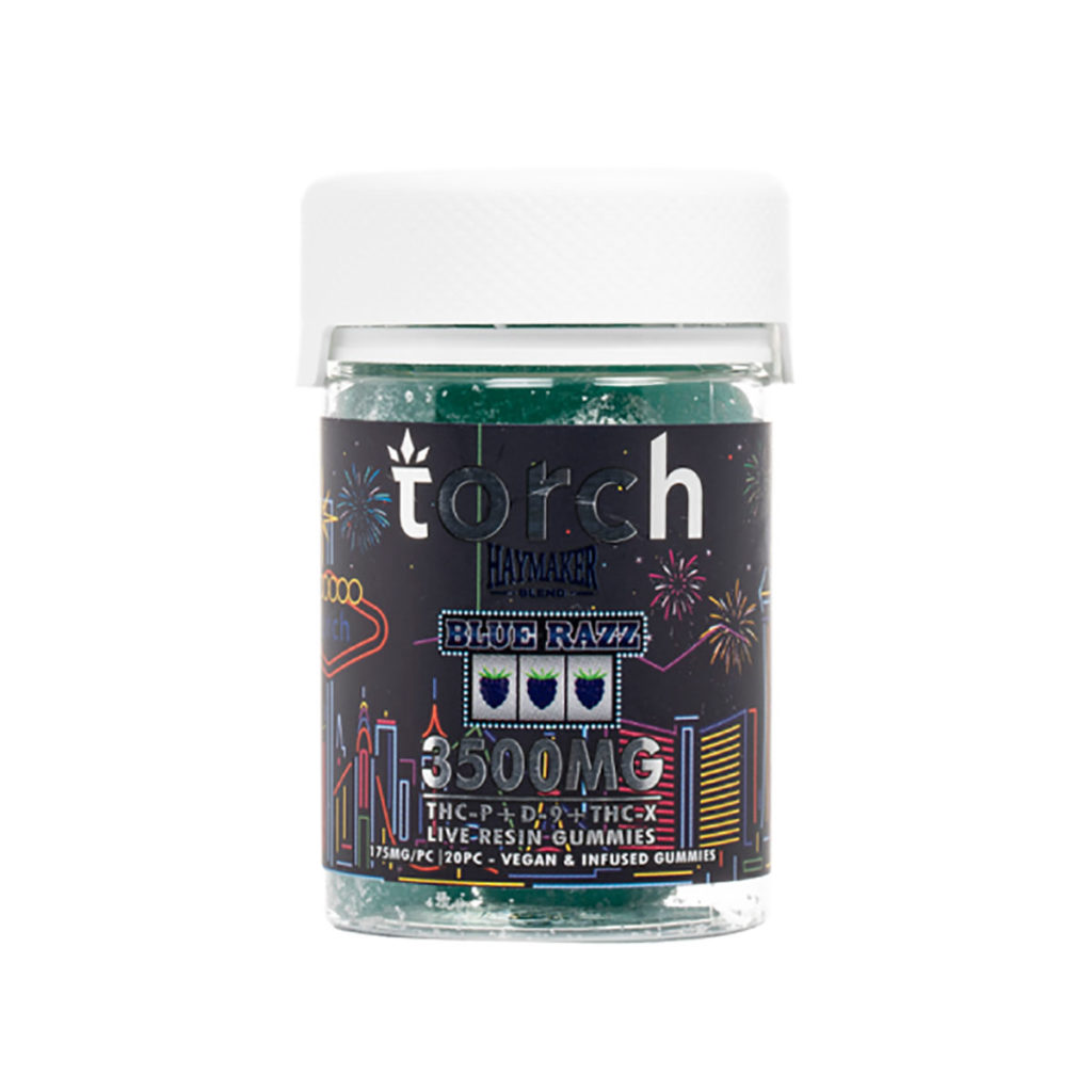 Torch Haymaker Gummy - Blue Razz 3500MG – Direct Delta 8 Shop