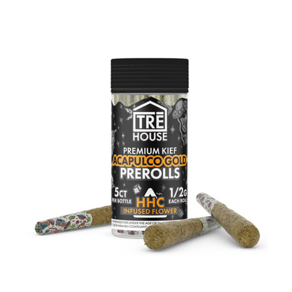 TRE House HHC Premium Kief Prerolls - Acapulco Gold 5CT