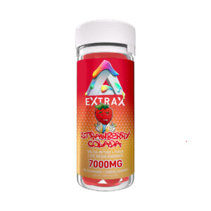 Delta Extrax THCa Gummies Adios Blend Strawberry Calada 7000mg
