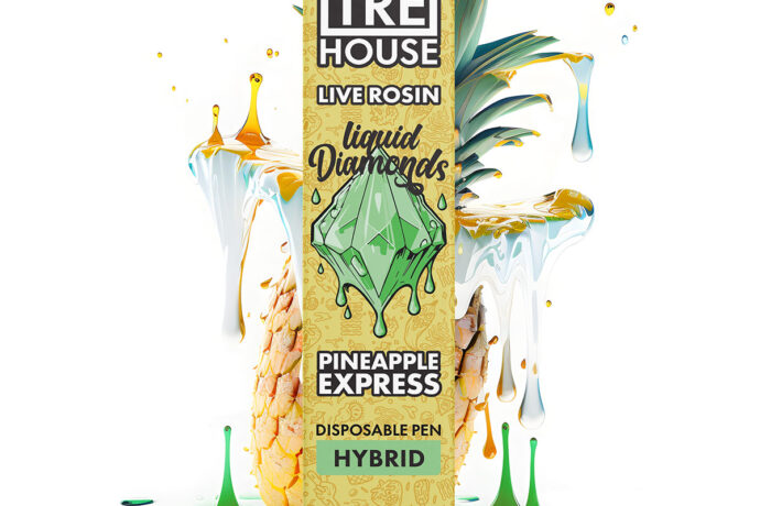 TreHouse Live Rosin Liquid Diamonds Vape Pen D8 D9 D10 HHC THCP - Pineapple Express Hybrid 2g