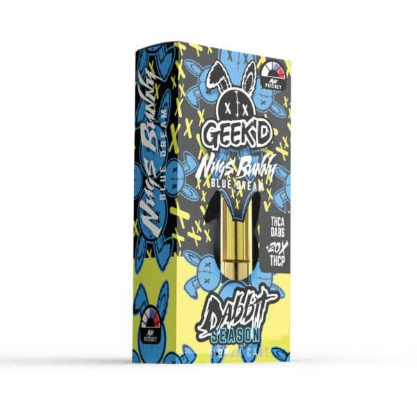 GEEKD EXTRACTS - NUGS BUNNY BLUE DREAM - THC-A 20x CARTRIDGE - HYBRID