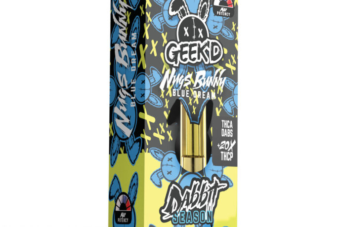 GEEKD EXTRACTS - NUGS BUNNY BLUE DREAM - THC-A 20x CARTRIDGE - HYBRID