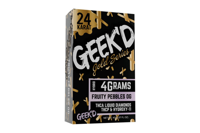 Geek’d Extracts - 24K Gold Series Disposable - Fruity Pebbles OG 4G