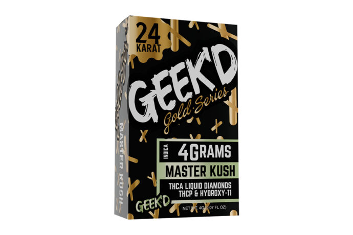 Geek’d Extracts - 24K Gold Series Disposable - Master Kush 4G