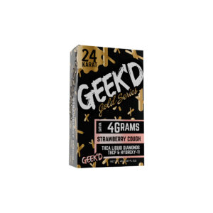 Geek’d Extracts - 24K Gold Series Disposable - Strawberry Cough 4G