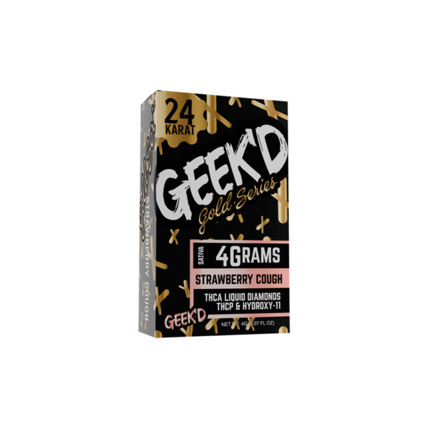 Geek’d Extracts - 24K Gold Series Disposable - Strawberry Cough 4G