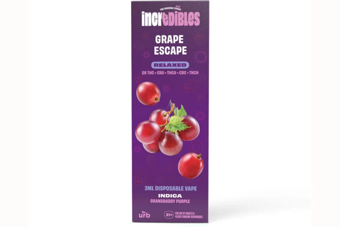 Incredibles Grape Escape 3ML Vape
