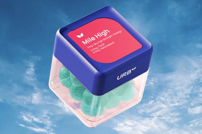 URB Mile High Skybites Gummies THCP/THCA- Blue Razzberry 5MG 10CT